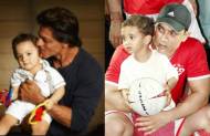 Which father-son pic looks cuter?