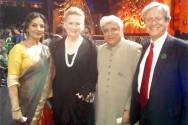 Shabana Azmi with Liv Ullman and Javed Akhtar