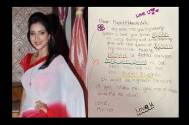Rupali Bhosle gets a surprise letter