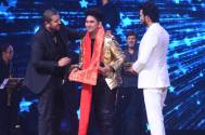 Bappa Lahiri gifts contestant Rishabh Chaturvedi a scarf that belonged to Bappi Da as a blessing on Sony TV’s India’s Got Talent
