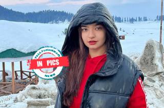 In Pics: Anushka Sen is having a ball of a time engaging in shikara rides, ice skiing and snow biking in Gulmarg!