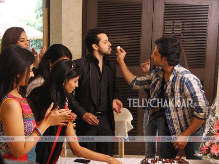 The cast and crew of Sahara One's Jhilmil Sitaaron Ka Aangan Hoga