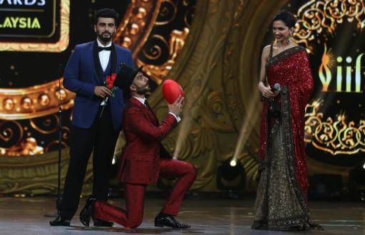 Arjun Kapoor, Ranveer Singh and Deepika Padukone
