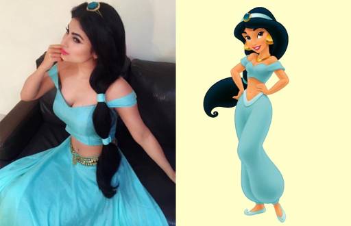 Mouni Roy - Disney princess Jasmin