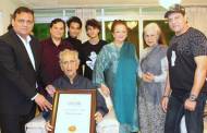 Legendary Dilip Kumar gets felicitated by World Book of Records-London